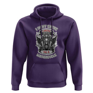 Funny Rider Hoodie I Don't Snore I Dream I'm A Motorcycle Enthusiast TS02 Purple Print Your Wear