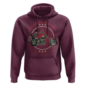 Motorcycle Grandpa Hoodie Some Grandpas Play Bingo Real Grandpas Ride Motorcycles Grumpy Old Man Biker TS02 Maroon Print Your Wear