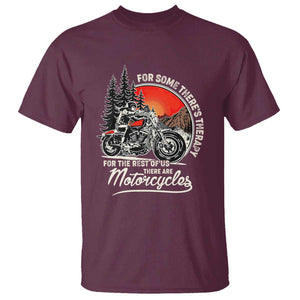 Vintage Motorcycle Rider T Shirt Wind Therapy Rider Biker TS02 Maroon Print Your Wear