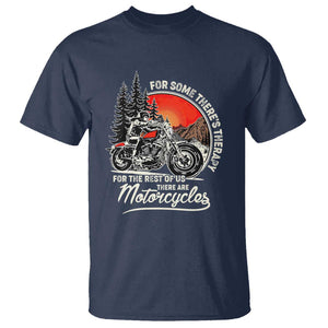 Vintage Motorcycle Rider T Shirt Wind Therapy Rider Biker TS02 Navy Print Your Wear