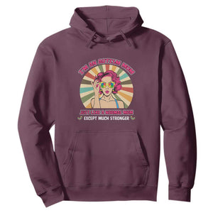 Autism Mom Hoodie Just Like A Normal Mom Except Much Stronger Love Support Autistic Kids TS02 Maroon Printyourwear