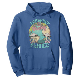 Earth Day Hoodie Preserve This Groovy Planet TS02 Royal Blue Printyourwear
