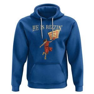 Jesus Basketball Hoodie He Is Rizzin' TS02 Royal Blue Printyourwear