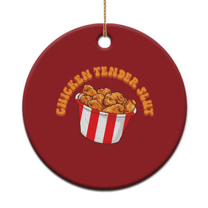 Funny Chicken Tender Slut Christmas Ornament Tendies Bucket TS02 Print Your Wear