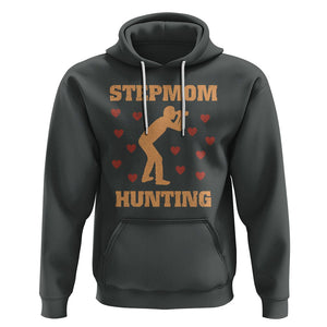 Stepmom Hunting Hoodie Funny Saying Dad Finding Bonus Mom TS02 Dark Heather Printyourwear