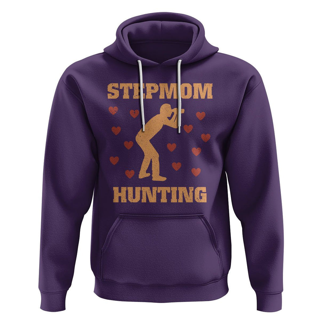 Stepmom Hunting Hoodie Funny Saying Dad Finding Bonus Mom TS02 Purple Printyourwear