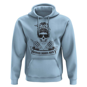 Funny Stepmom Hoodie Badass Bonus Mom TS02 Light Blue Printyourwear