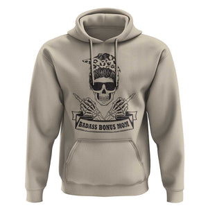 Funny Stepmom Hoodie Badass Bonus Mom TS02 Sand Printyourwear