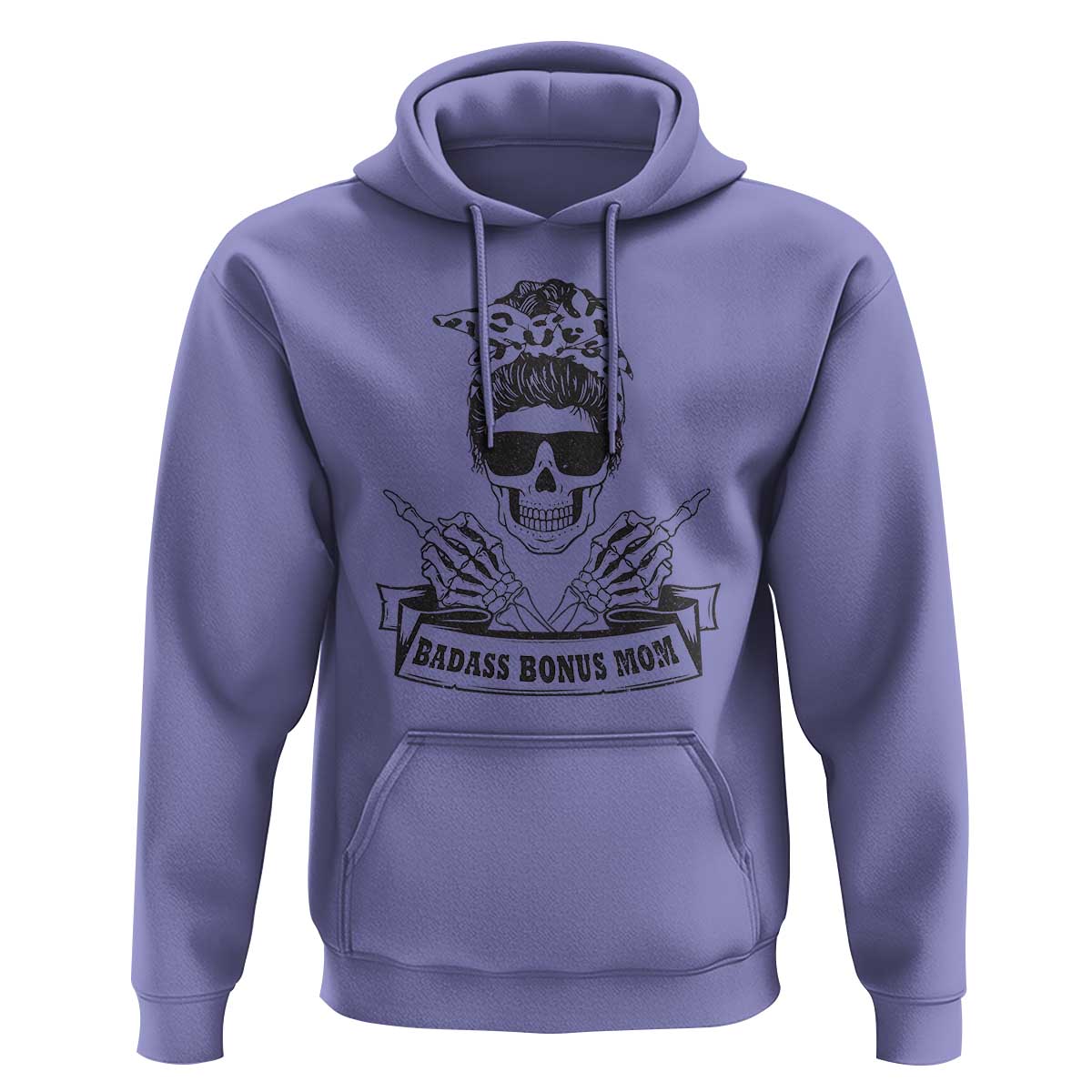 Funny Stepmom Hoodie Badass Bonus Mom TS02 Violet Printyourwear