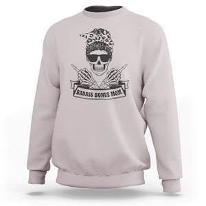 Funny Stepmom Sweatshirt Badass Bonus Mom TS02 Ice Gray Printyourwear