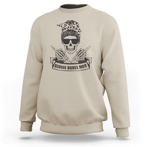Funny Stepmom Sweatshirt Badass Bonus Mom TS02 Sand Printyourwear