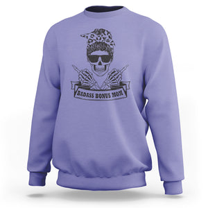 Funny Stepmom Sweatshirt Badass Bonus Mom TS02 Violet Printyourwear