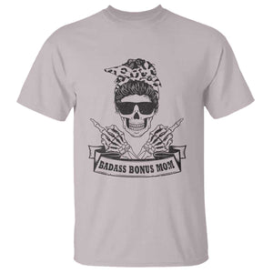 Funny Stepmom T Shirt Badass Bonus Mom TS02 Ice Gray Printyourwear