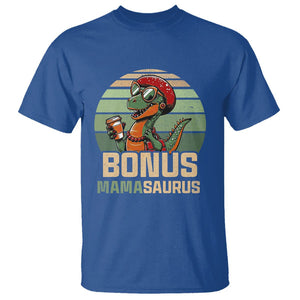Funny Dinosaur Stepmom T Shirt Bonus Mamasaurus Mom Mother's Day TS02 Royal Blue Printyourwear