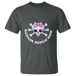 Funny Stepmom T Shirt Badass Bonus Mom TS02 Dark Heather Printyourwear
