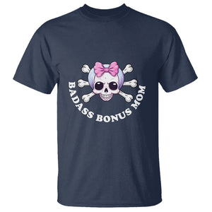 Funny Stepmom T Shirt Badass Bonus Mom TS02 Navy Printyourwear