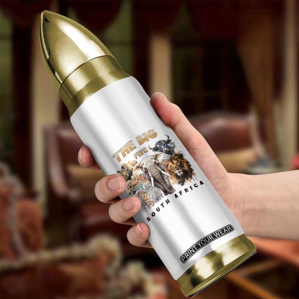 The Big Five South Africa Bullet Tumbler Elephant Lion Rhino Buffalo Leopard Animals Safari Wildlife TS02 Print Your Wear