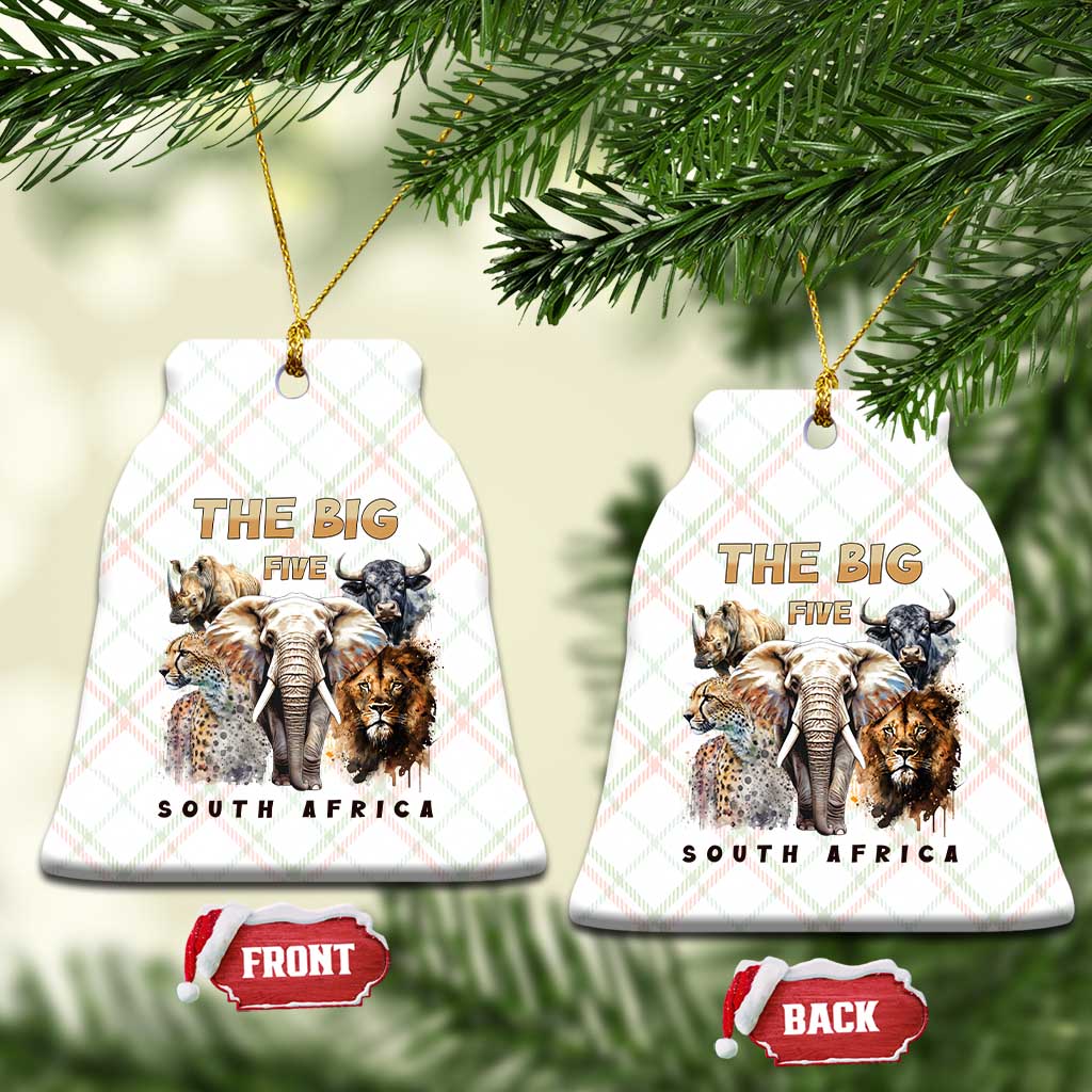 The Big Five South Africa Ceramic Ornament Elephant Lion Rhino Buffalo Leopard Animals Safari Wildlife TS02 Print Your Wear