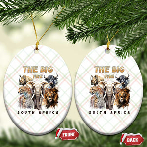 The Big Five South Africa Ceramic Ornament Elephant Lion Rhino Buffalo Leopard Animals Safari Wildlife TS02 Print Your Wear