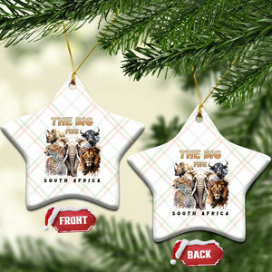 The Big Five South Africa Ceramic Ornament Elephant Lion Rhino Buffalo Leopard Animals Safari Wildlife TS02 Print Your Wear