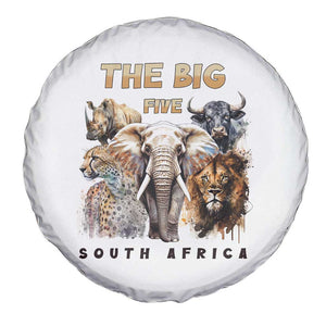 The Big Five South Africa Spare Tire Cover Elephant Lion Rhino Buffalo Leopard Animals Safari Wildlife TS02 Print Your Wear