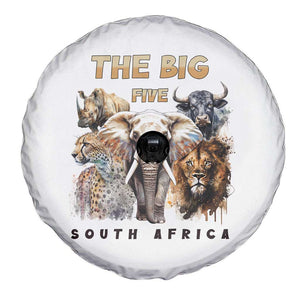 The Big Five South Africa Spare Tire Cover Elephant Lion Rhino Buffalo Leopard Animals Safari Wildlife TS02 Print Your Wear