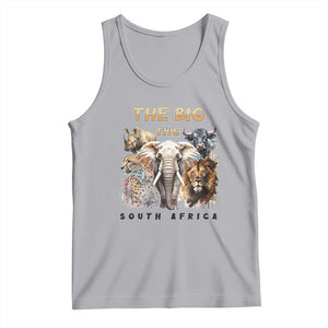 The Big Five South Africa Tank Top Elephant Lion Rhino Buffalo Leopard Animals Safari Wildlife TS02 Athletic Heather Print Your Wear