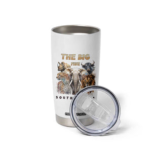 The Big Five South Africa Tumbler Cup Elephant Lion Rhino Buffalo Leopard Animals Safari Wildlife TS02 Print Your Wear