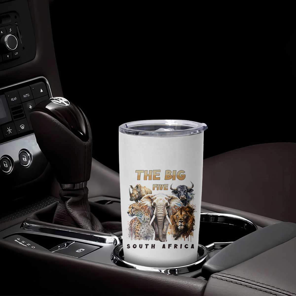 The Big Five South Africa Tumbler Cup Elephant Lion Rhino Buffalo Leopard Animals Safari Wildlife TS02 Print Your Wear