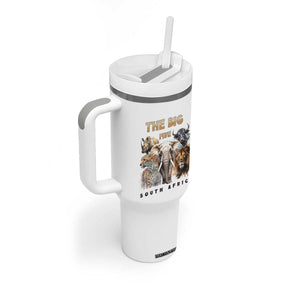 The Big Five South Africa Tumbler With Handle Elephant Lion Rhino Buffalo Leopard Animals Safari Wildlife TS02 Print Your Wear