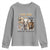 The Big Five South Africa Youth Sweatshirt Elephant Lion Rhino Buffalo Leopard Animals Safari Wildlife TS02 Sport Gray Print Your Wear