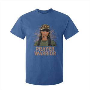 Black Prayer Warrior T Shirt For Kid Jesus God Christian Camo Girl TS02 Royal Blue Print Your Wear