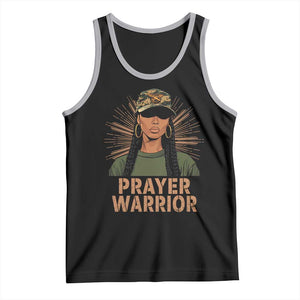 Black Prayer Warrior Tank Top Jesus God Christian Camo Girl TS02 Black Athletic Heather Print Your Wear