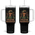 Black Prayer Warrior Tumbler With Handle Jesus God Christian Camo Girl TS02 One Size: 40 oz Black Print Your Wear