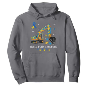 World Down Syndrome Awareness Day Bulldozer Hoodie TS02 Charcoal Print Your Wear