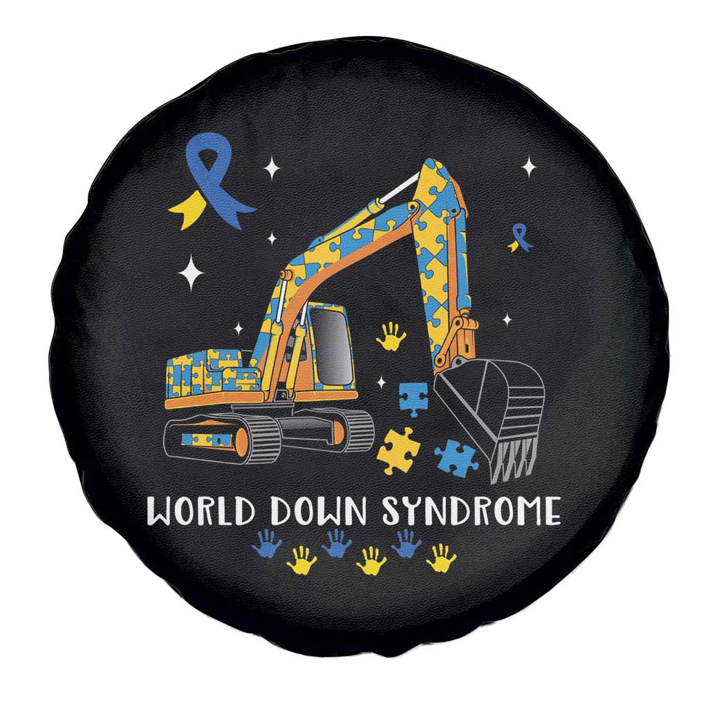 World Down Syndrome Awareness Day Bulldozer Spare Tire Cover TS02 Print Your Wear