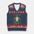 Gulf Of USA Est 2025 V-Neck Knit Sweater Vest Funny Turtle Beach Vibe TS02 Navy Red Print Your Wear