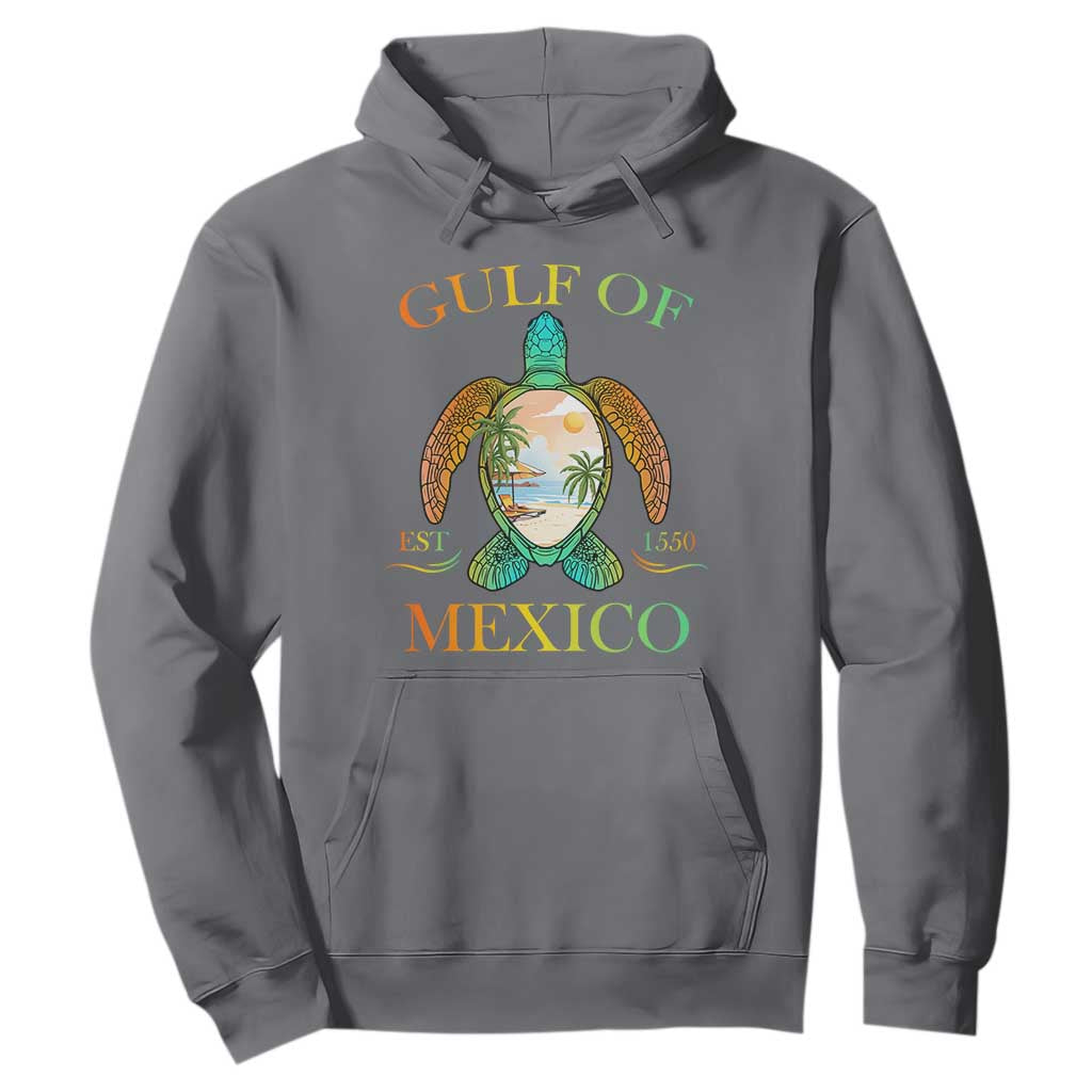 Gulf Of USA Est 2025 Hoodie Funny Turtle Beach Vibe TS02 Charcoal Print Your Wear