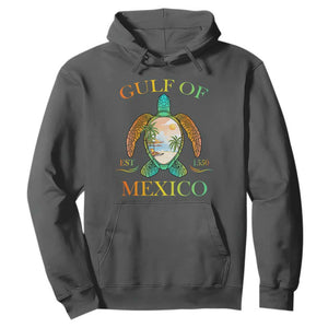 Gulf Of USA Est 2025 Hoodie Funny Turtle Beach Vibe TS02 Dark Heather Print Your Wear