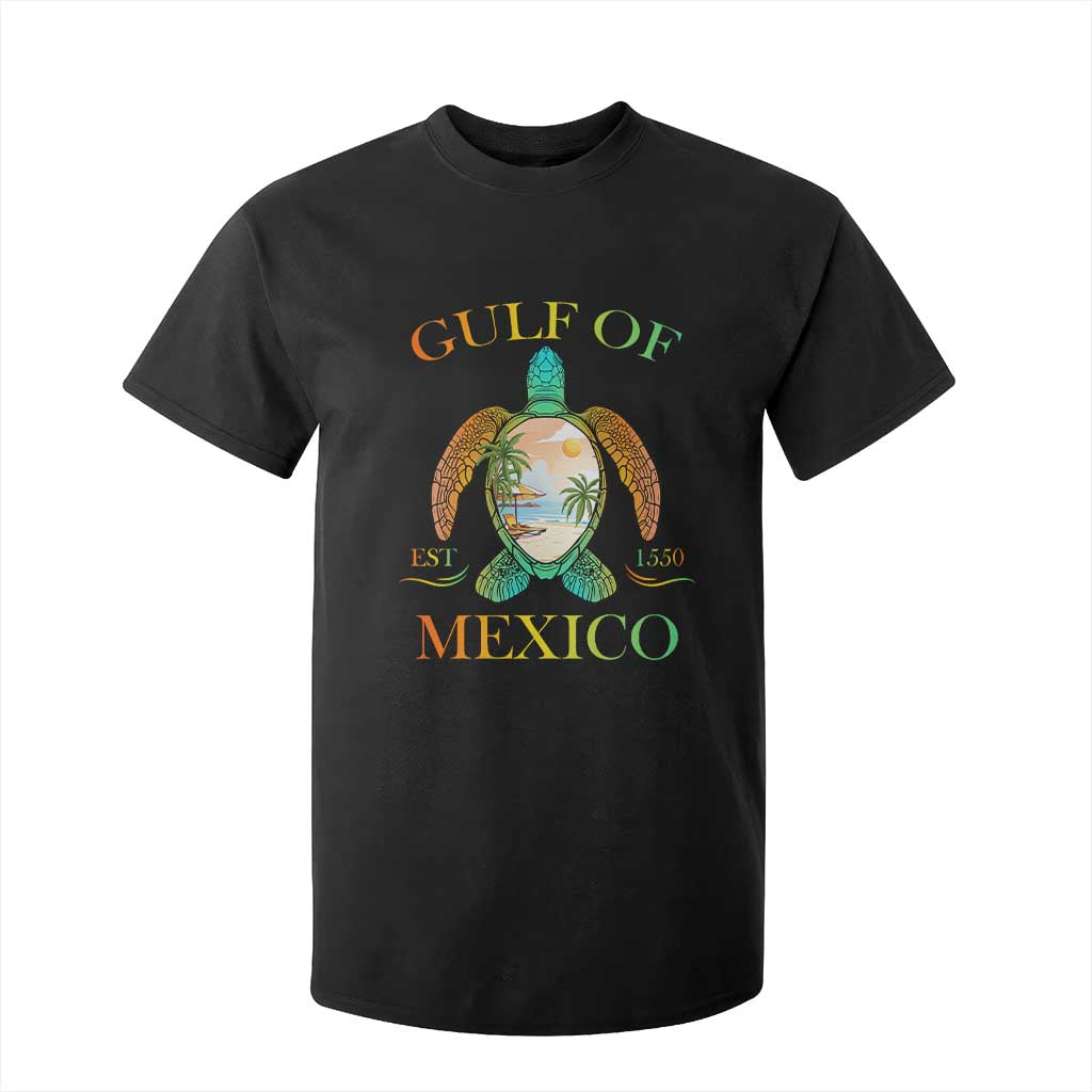 Gulf Of USA Est 2025 T Shirt For Kid Funny Turtle Beach Vibe TS02 Black Print Your Wear