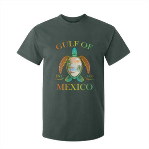 Gulf Of USA Est 2025 T Shirt For Kid Funny Turtle Beach Vibe TS02 Dark Forest Green Print Your Wear