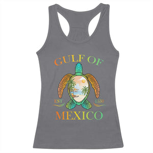 Gulf Of USA Est 2025 Racerback Tank Top Funny Turtle Beach Vibe TS02 Charcoal Print Your Wear