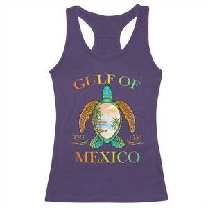 Gulf Of USA Est 2025 Racerback Tank Top Funny Turtle Beach Vibe TS02 Purple Print Your Wear