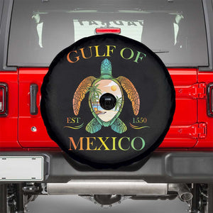 Gulf Of USA Est 2025 Spare Tire Cover Funny Turtle Beach Vibe TS02 Black Print Your Wear
