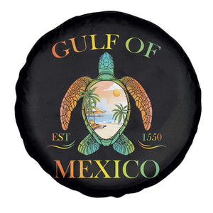 Gulf Of USA Est 2025 Spare Tire Cover Funny Turtle Beach Vibe TS02 Print Your Wear