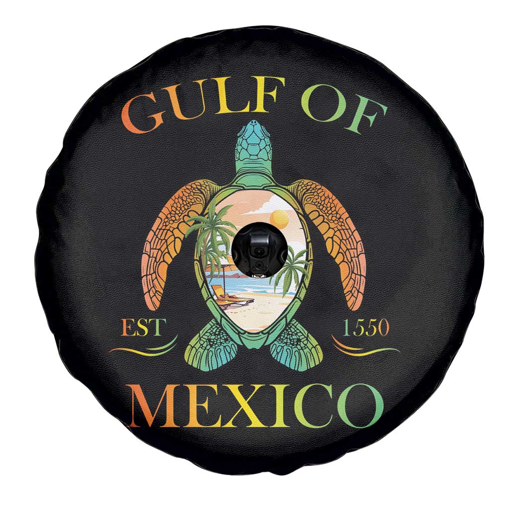Gulf Of USA Est 2025 Spare Tire Cover Funny Turtle Beach Vibe TS02 Print Your Wear