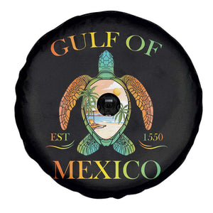 Gulf Of USA Est 2025 Spare Tire Cover Funny Turtle Beach Vibe TS02 Print Your Wear