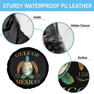 Gulf Of USA Est 2025 Spare Tire Cover Funny Turtle Beach Vibe TS02 Print Your Wear