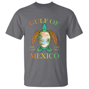 Gulf Of USA Est 2025 T Shirt Funny Turtle Beach Vibe TS02 Charcoal Print Your Wear