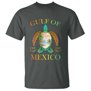 Gulf Of USA Est 2025 T Shirt Funny Turtle Beach Vibe TS02 Dark Heather Print Your Wear